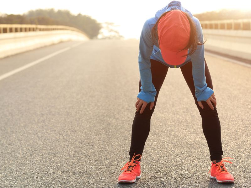 Ejercicio intenso de mujer