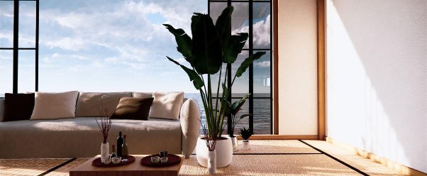 Salón con vistas al mar