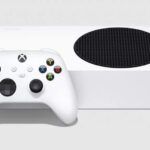 white xbox series s with controller