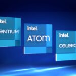 Celeron, Atom and Pentium logos