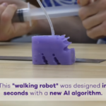 AI-developed walking robot