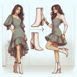 como usar botines con vestido
