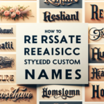 como hacer nombres personalizados