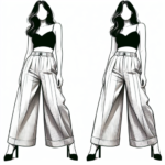 como usar pantalones anchos