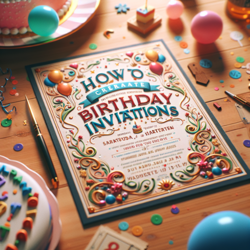 como hacer invitaciones de cumpleaños