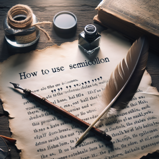 como utilizar punto y coma