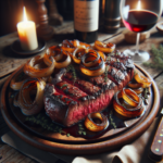 como hacer bistec encebollado